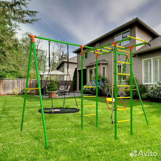 Детский спортивный комплекс уличный / качели