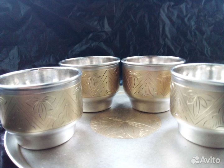 Коньячный набор мельхиор СССР