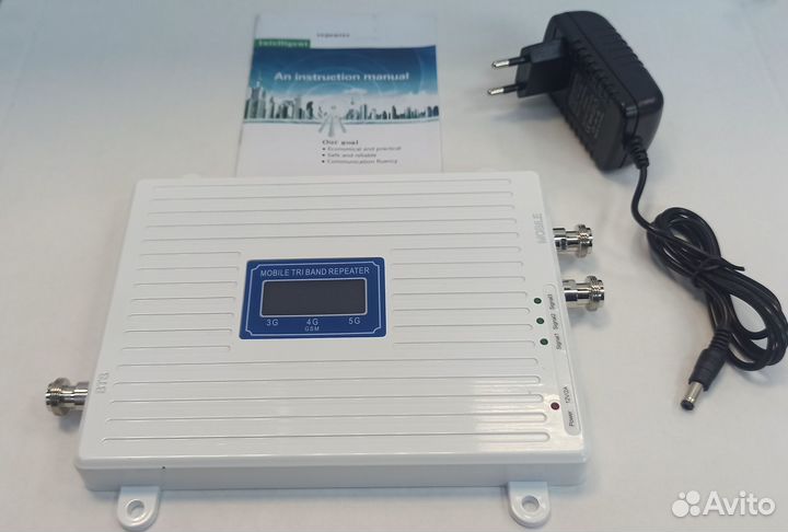 Усилитель 2G/3G/4G до 300 кв.м, 2 домашние антенны