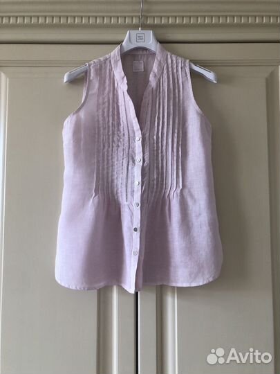 Льняная блуза топ 120% lino, Италия