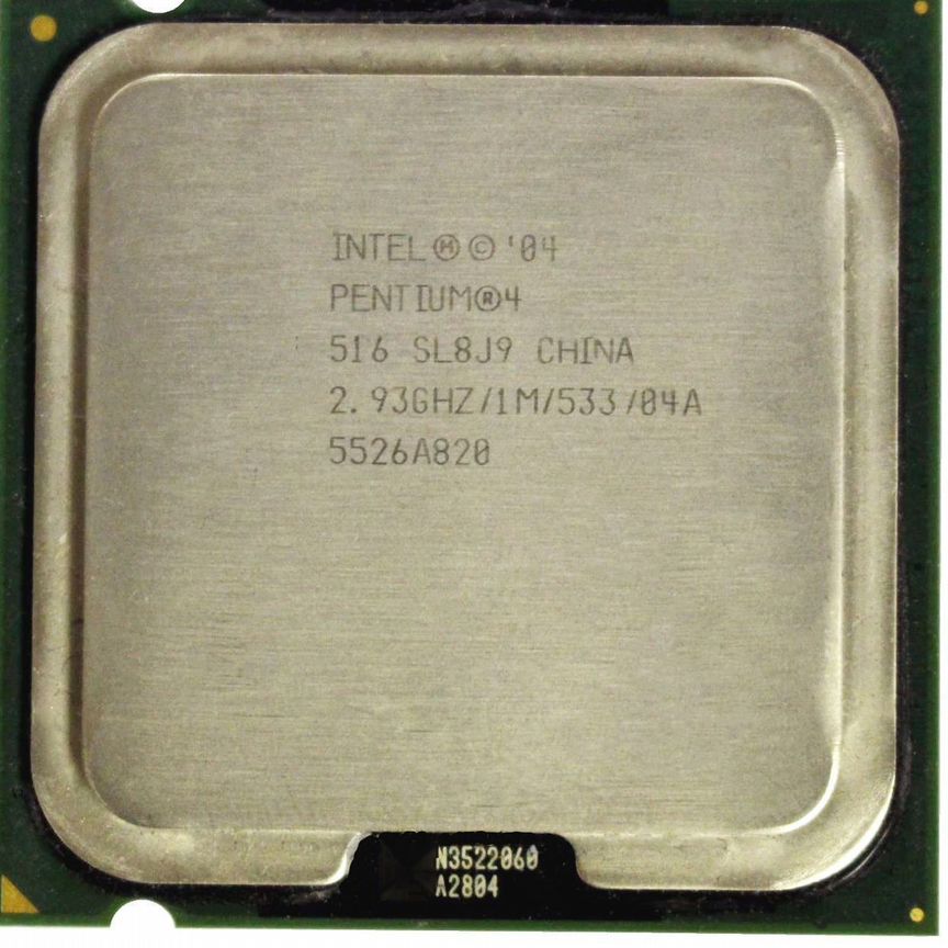 [SL8J9] Процессор Intel Pentium 4 516 2.93 Ghz Sl8j9