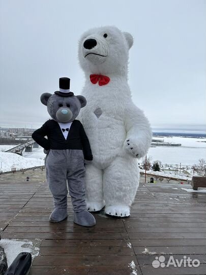 Ростовая Кукла Умка Белый Мишка Тедди Мишутка