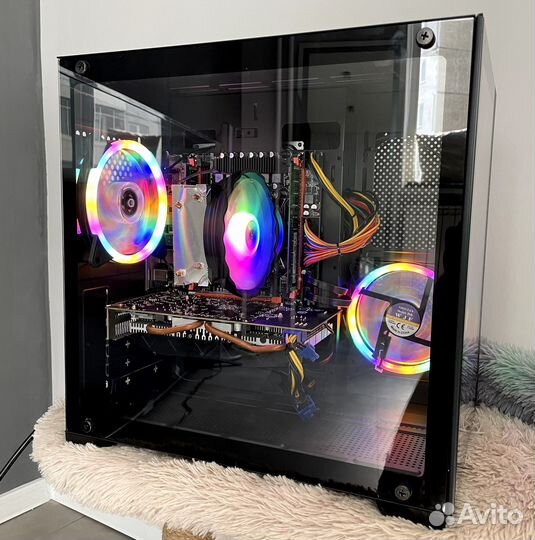 Intel 12x3700Мгц, 16Гб DDR4, RX570 8Гб, SSD 620