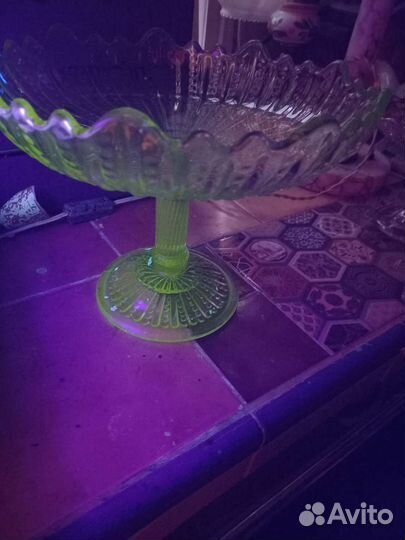 Антикварная ваза на ножке Мальцов