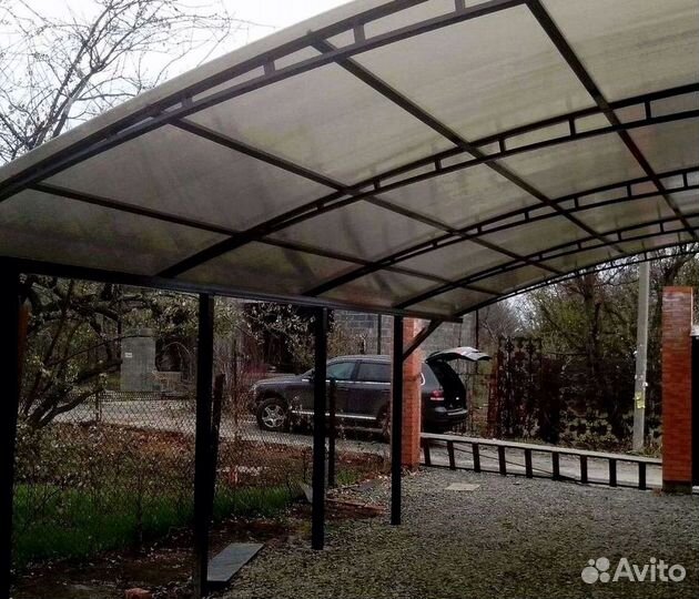 Навесы из поликарбоната под ключ