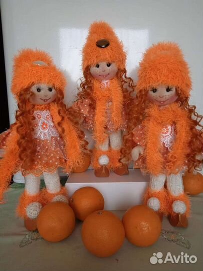 Текстильная интерьерная кукла ручной работы