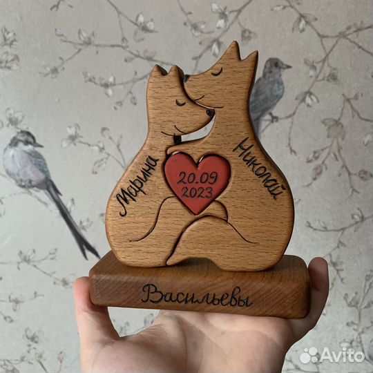 Семейный пазл лисички