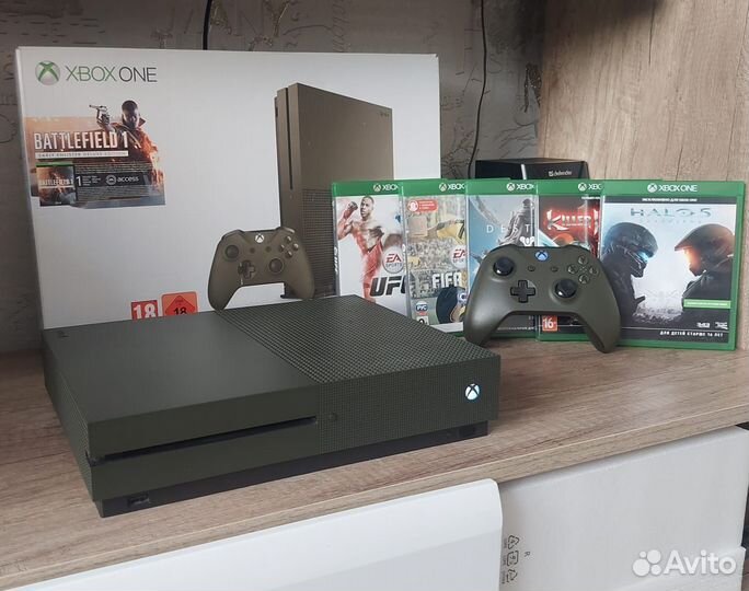 Xbox One S 1 tb c играми
