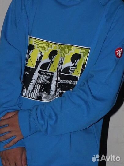 Свитшот Cavempt Оверсайз Унисекс Голубой