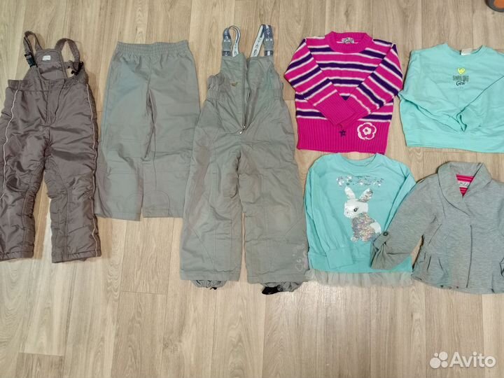 Одежда пакетом для девочки 104 110