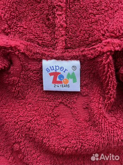 Детский банный халатик 2-4 года