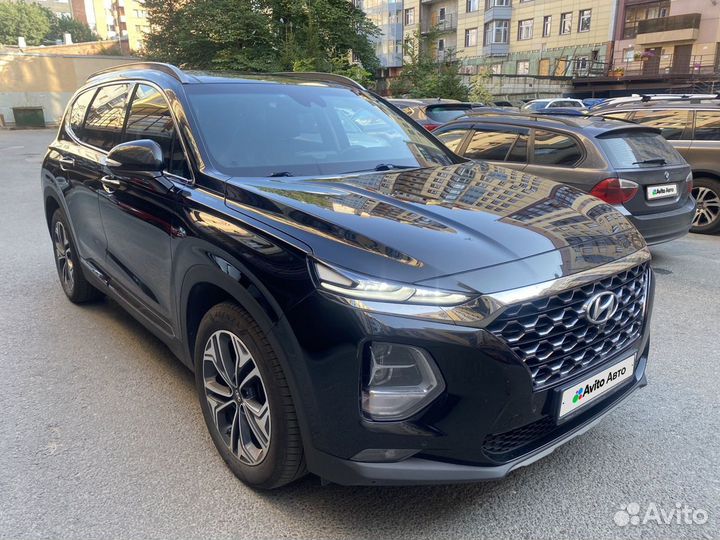 Hyundai Santa Fe 2.2 AT, 2019, 103 500 км