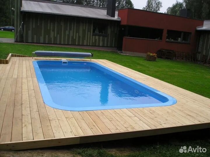 Бассейн из полипропилена размер 3х5х1,5м
