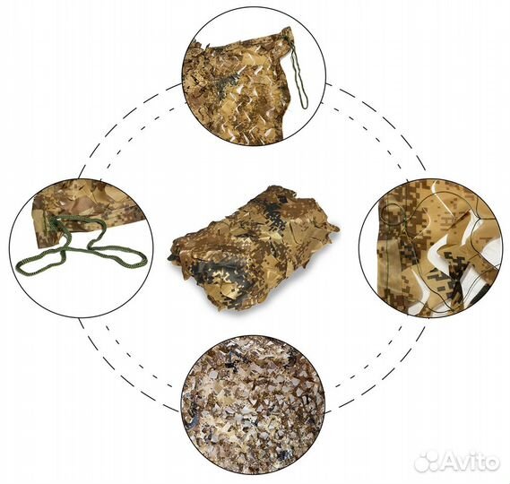 Камуфляжная маскировочная сеть (усиленная)