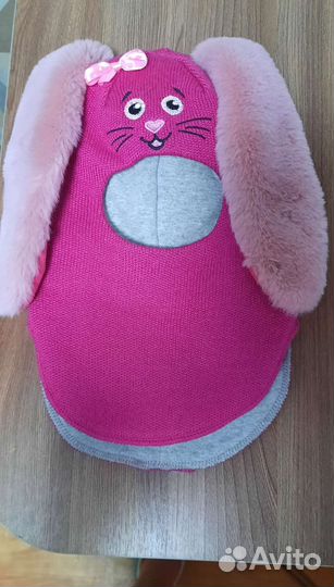 Шапка шлем для девочки 46 48