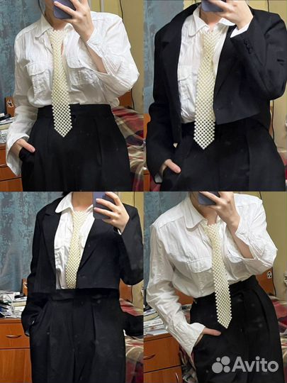 Галстук из бусин