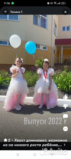 Продам шикарное платье для девочки на выпускной