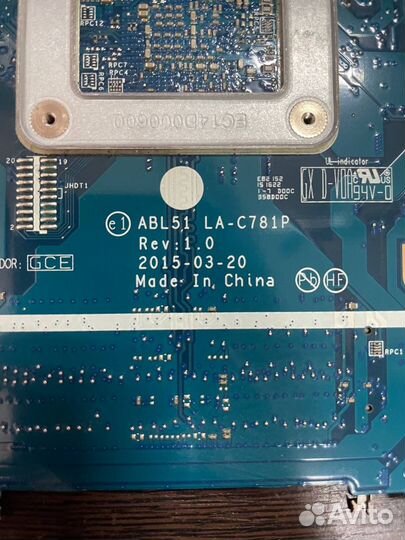 Материнская плата на HP 15-af LA-C781P