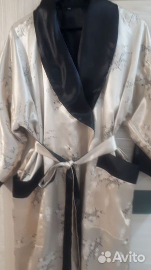 Халат женский шелковый
