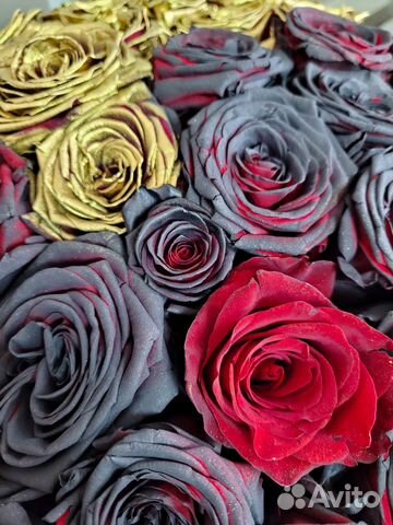 Черные розы букет