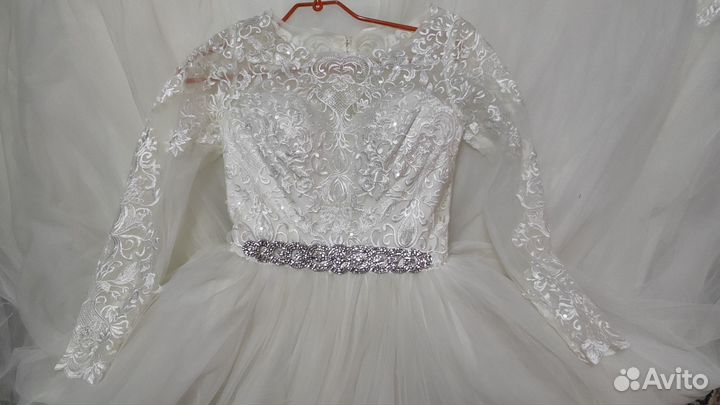 Свадебное платье 42 44 пышное