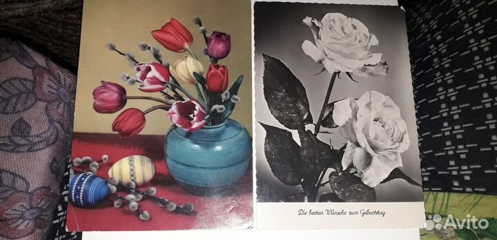 Открытки 40-50 г. Германия и советские подписанные