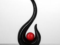 Ваза для цветов керамика черная
