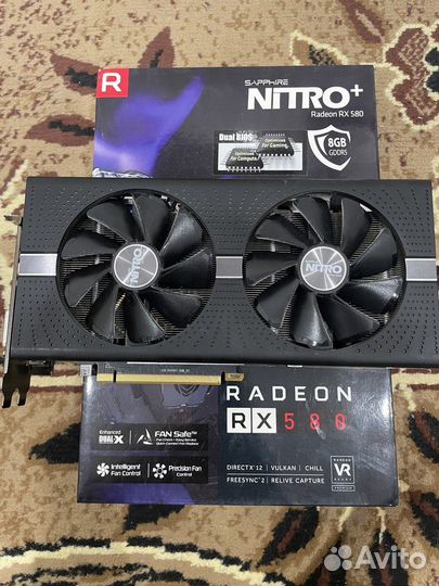 Видеокарта sapphire RX 580 8 GB nitro+
