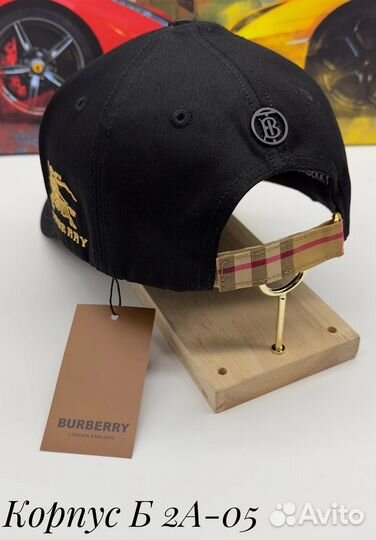 Бейсболка Burberry плотный хлопок