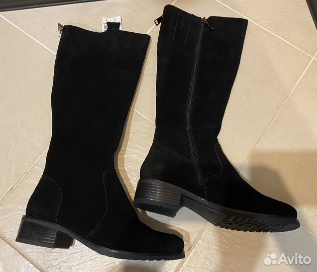 Сапоги новые демисезонные нат.замша