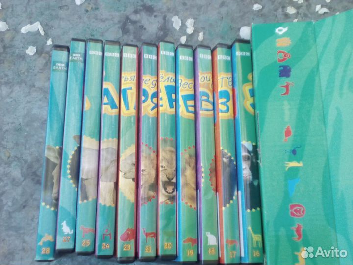 DVD-диски Твои весёлые друзья зверята 11 шт