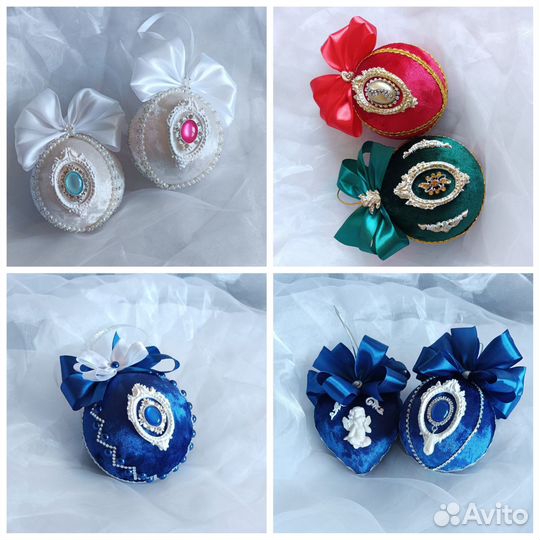 Елочные игрушки ручной работы