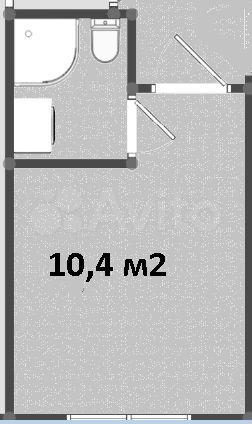 Комната 10,4 м² в 3-к., 1/9 эт.