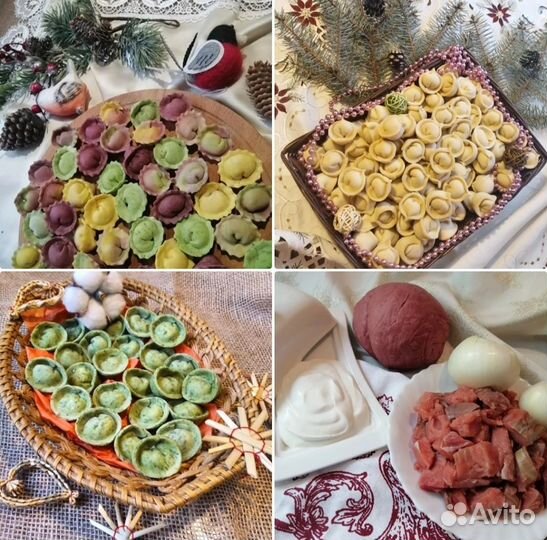 Хинкали, манты, пельмени колбаски ручная лепка