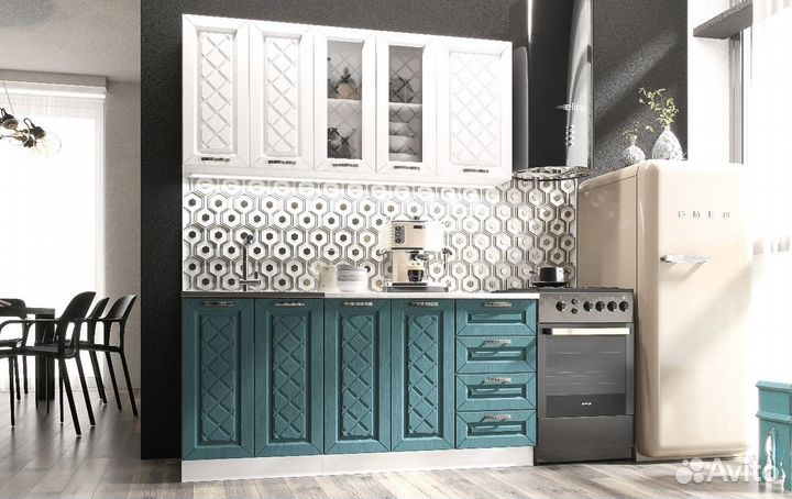 Кухня Агава Белая/Моренга 1,6м