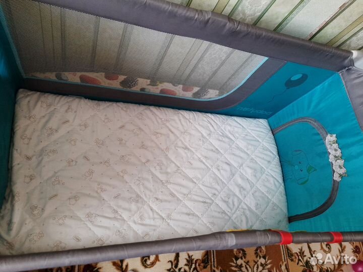 Манеж кровать с матрасом