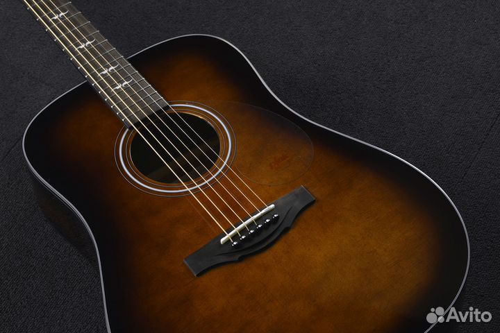 Электроакустическая гитара Kepma F1E-D Cherry Sunb
