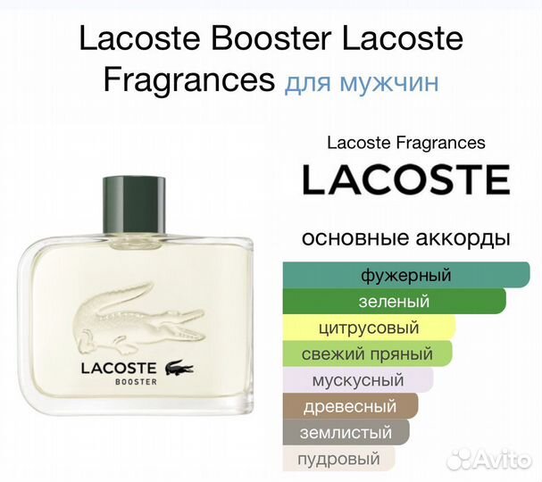 Парфюм мужской Lacoste Booster
