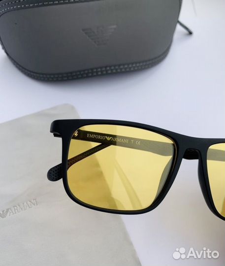 Очки emporio armani желтые поляризационные