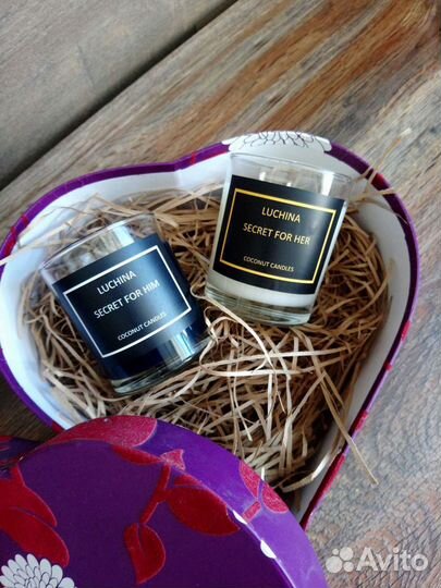 Свечи из натурального кокосового воска