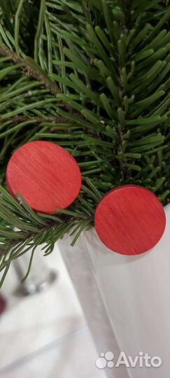 Серьги из натурального дерева