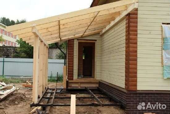 Каркасный веранда