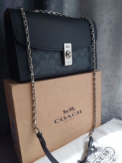 Сумка женская натуральная кожа coach