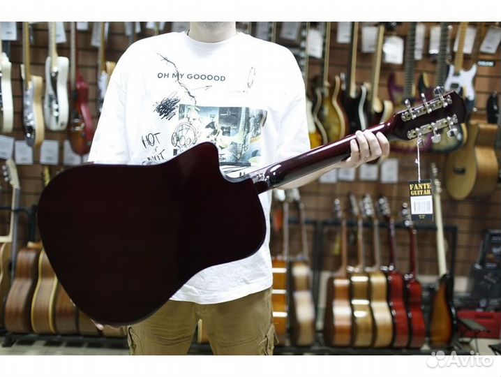 Fante FT-D38-3TS с вырезом акустическая гитара