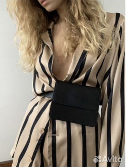 Сумка поясная Ushatava черная