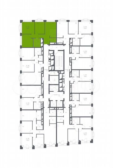 3-к. апартаменты, 69,4 м², 23/24 эт.