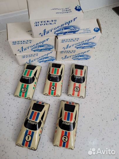 Машинки спортивные авто ралли выпуск СССР, новые
