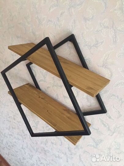 Полка настенная в стиле лофт