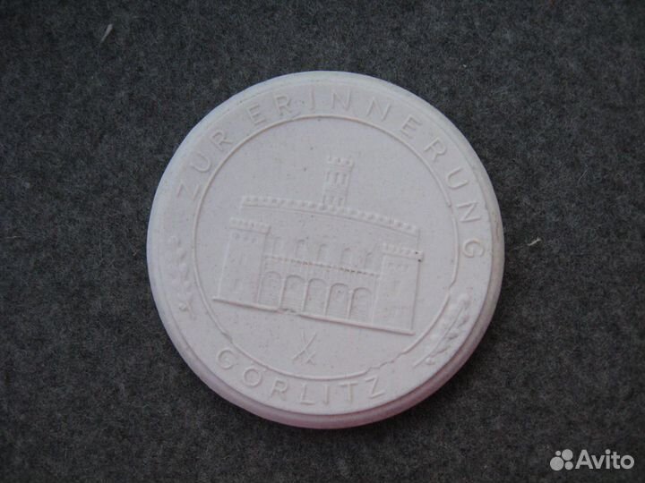 Мейсен старинная медаль Гёрлиц