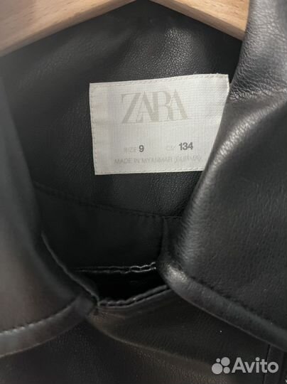 Кожанка для девочки zara